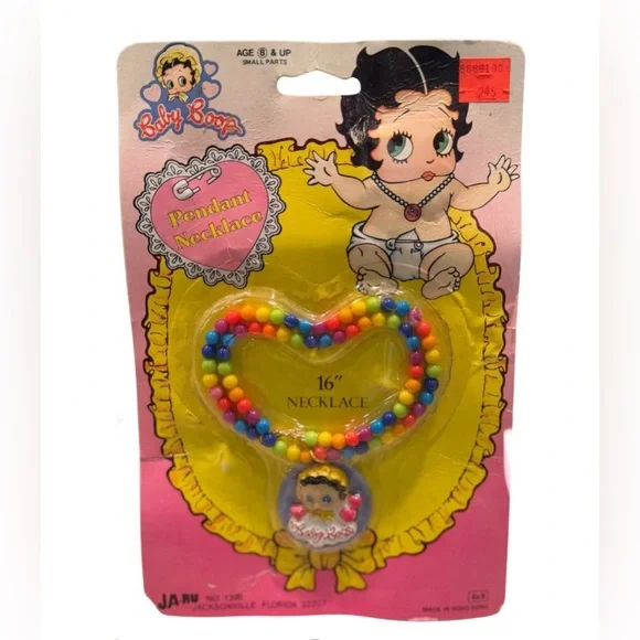 Betty Boop Colorful Beaded Necklace Kids - Picture 1 of 2
